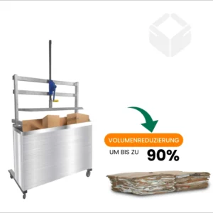 Containerpresse volumenreduzierung